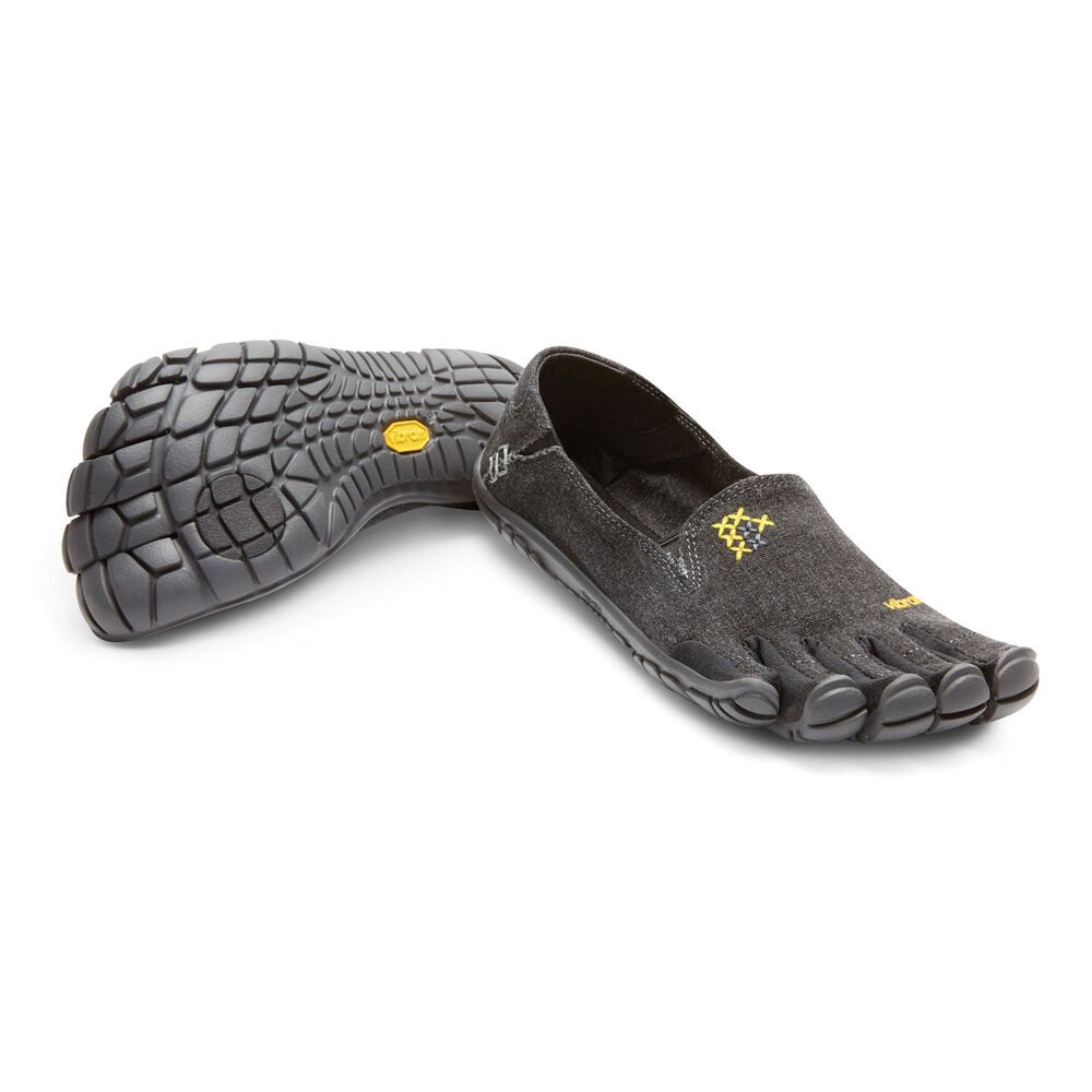 Vibram Five Fingers Womens Barefoot Shoes - Black - CVT-Hemp - 09124-PEHU